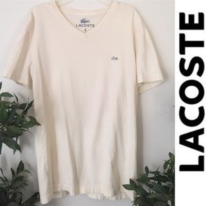 Lacoste cream Women’s or Men’s T-Shirt